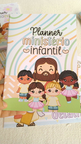 Caderno Planner Ministério Infantil com Grampo para Lideres