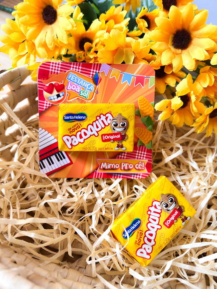 Cartão para Doce ou Paçoca Festa Junina Arraia