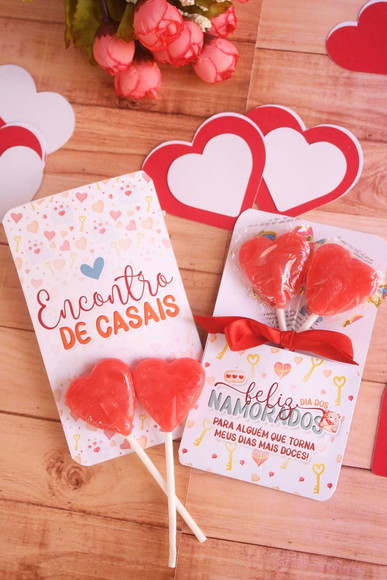 Pirulitos Encontro de Casais ou Dias dos Namorados