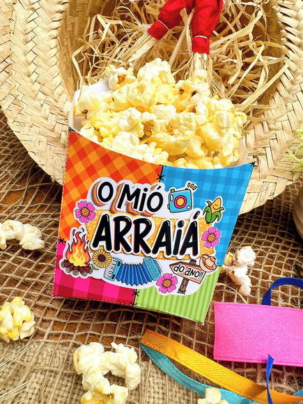 Cachepô para Pipoca ou doces Festa Junina