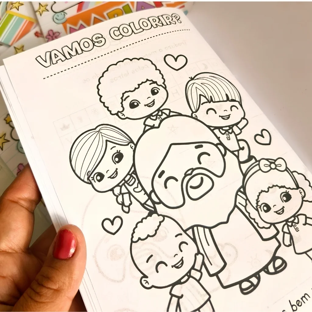 Revistinha Infantil para Colorir Jesus Personalizada | Lembrancinha Cristã Ministério Infantil - Imagem 5