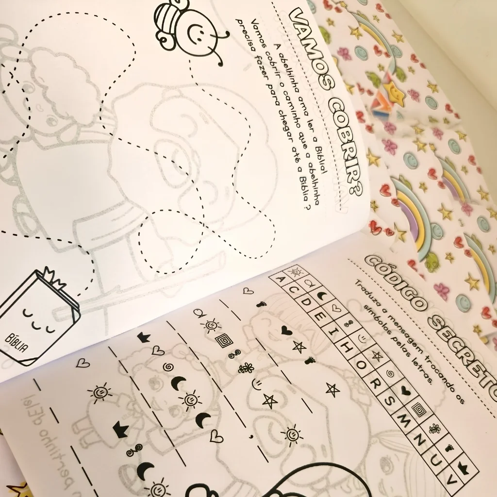 Revistinha Infantil para Colorir Jesus Personalizada | Lembrancinha Cristã Ministério Infantil - Imagem 4