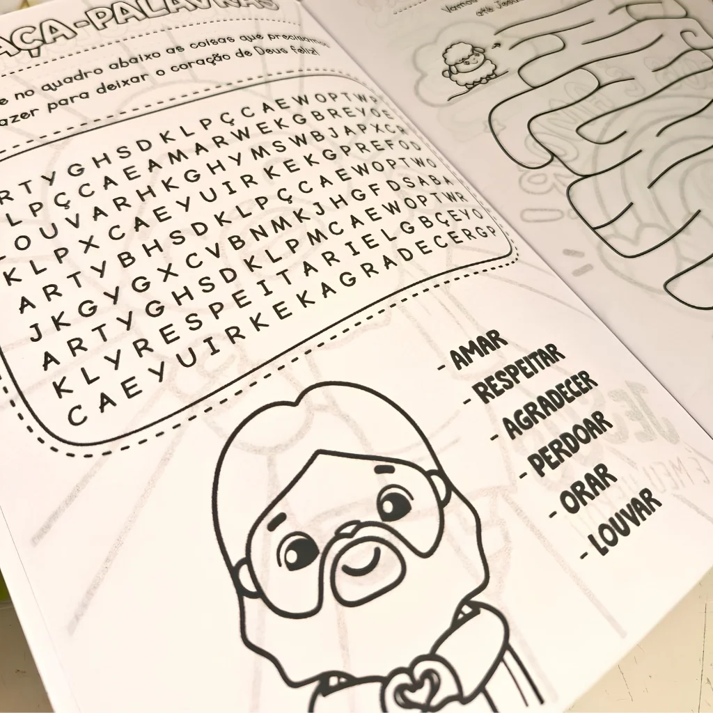 Revistinha Infantil para Colorir Jesus Personalizada | Lembrancinha Cristã Ministério Infantil - Imagem 6