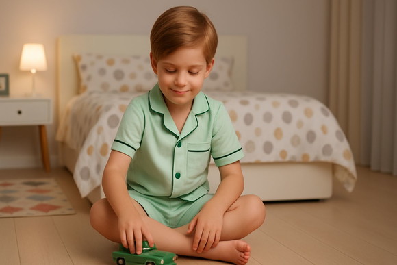 Pijama Infantil Curto Americano Algodão Personalizado