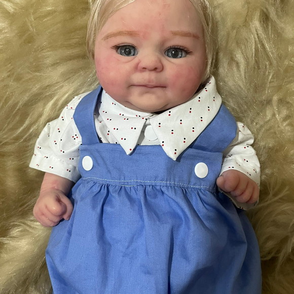 Bebe Reborn Silicone Sólido Menino Príncipe