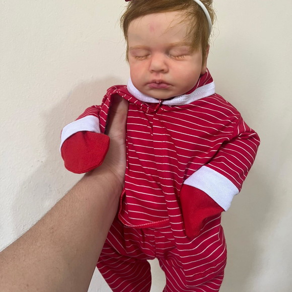 Bebe Reborn Menina Corpo Vinil Realista - Imagem 4