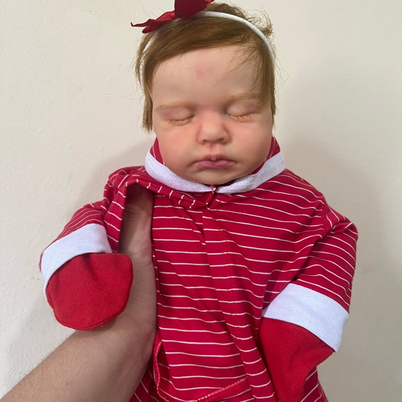 Bebe Reborn Menina Corpo Vinil Realista - Imagem 2
