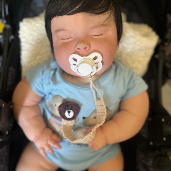 Bebê Reborn Joseph Menino Dormindo Realista - Imagem 5