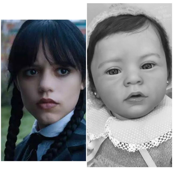 Bebe Reborn Aproximação Wandinha