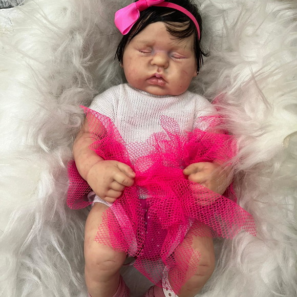 Bebê Reborn Menina Corpo Vinil Faz Xixi