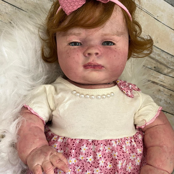 Bebê Reborn Josepha Ruiva Menina Altamente Realista