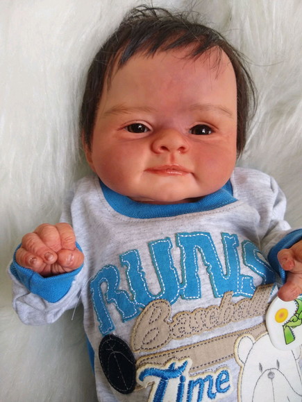 Bebê Reborn menino Benjamin com corpo de siliconado silicone