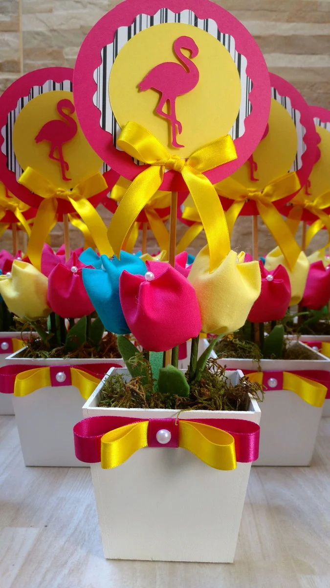 Centro de mesa flamingo - Imagem 4