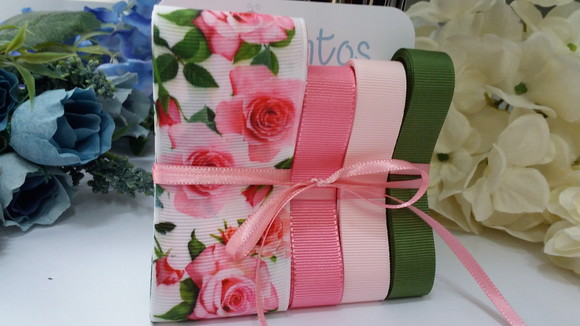 Kit de Fitas de Gorgurão para laços de cabelo e artesanato