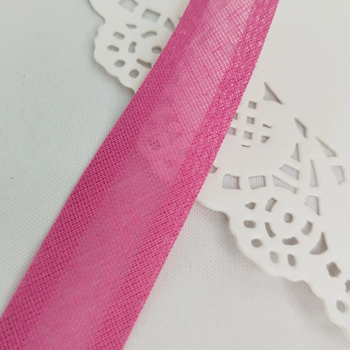 Vies de Algodão Rosa Pink  - 23mm de largura - Lote de 5 Metros | Costura Criativa