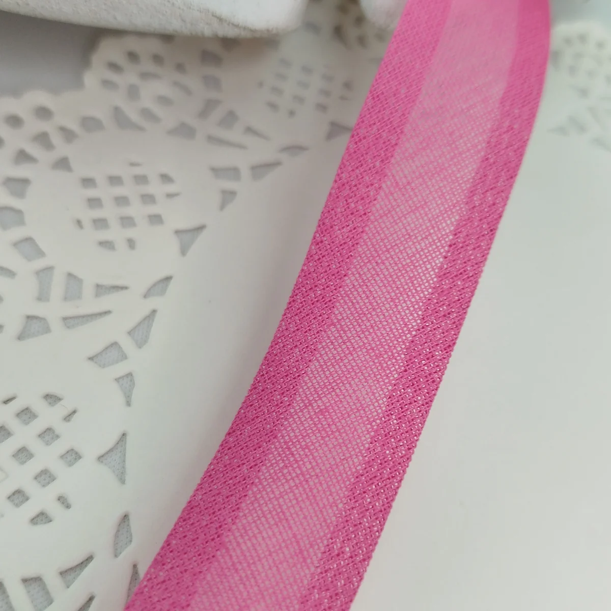 Vies de Algodão Rosa Pink  - 23mm de largura - Lote de 5 Metros | Costura Criativa - Imagem 7