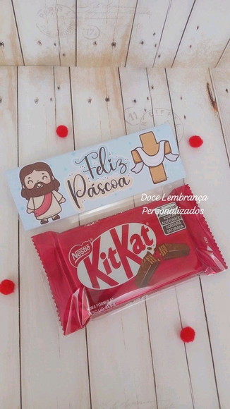 Kit Kat Páscoa Jesus Cristão Lembrancinha Páscoa