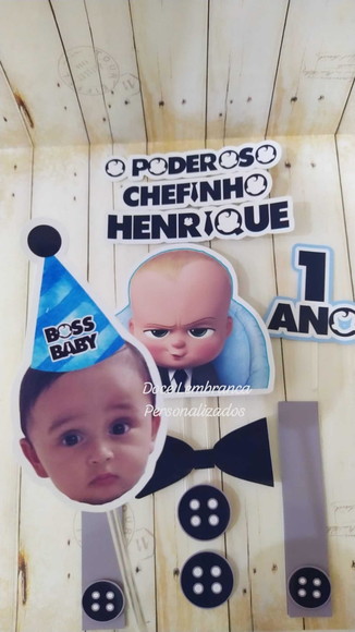 Kit Festa o Poderoso Chefinho com Foto Bebê - Imagem 2
