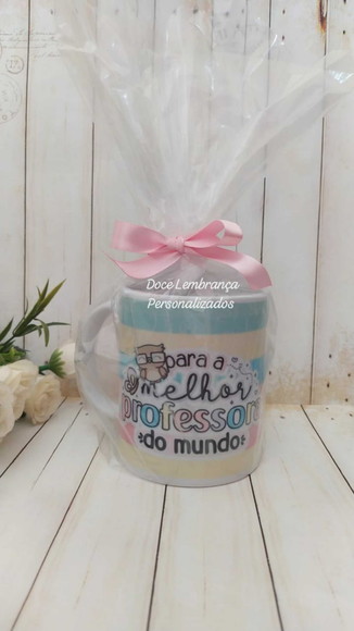 Caneca para Melhor Professora do Mundo Dia dos Professores