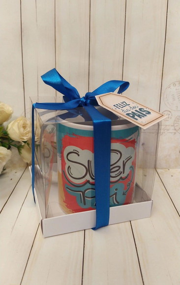 Caneca Dia dos Pais com Caixa Acetato Personalizada