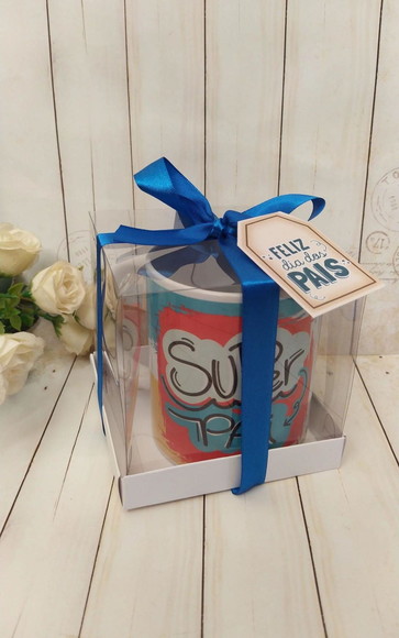 Caneca Dia dos Pais com Caixa Acetato Personalizada - Imagem 3