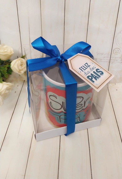 Caneca Dia dos Pais com Caixa Acetato Personalizada - Imagem 2
