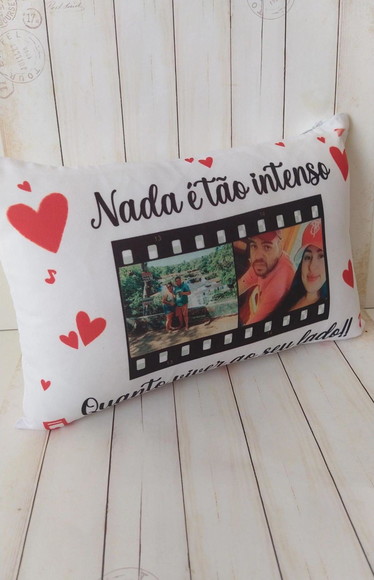 Almofada Personalizada Dia dos Namorados com Foto