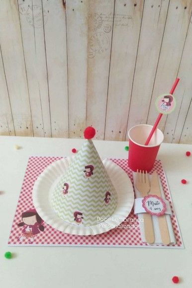Mesa Posta Kids Chapeuzinho Vermelho