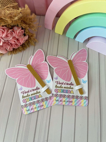 Card com Mini Lixa Dia da Mulher