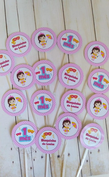 Topper Docinhos Bloquinho Carnaval 30 Unidades - Imagem 3
