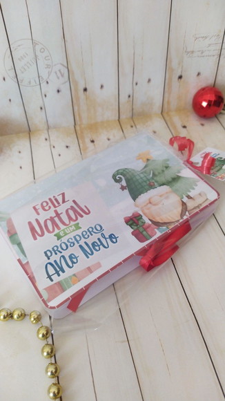 Caixa Kit Kat Personalizada Papai Noel Lembrancinha - Imagem 3