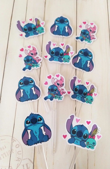 Topper para Docinhos Stitch 30 Unidades - Imagem 2