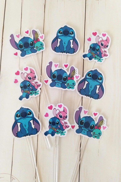 Topper para Docinhos Stitch 30 Unidades - Imagem 3