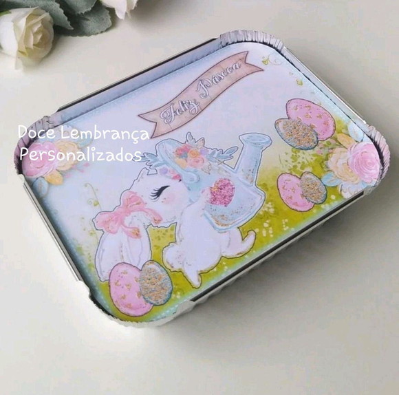 Marmitinhas Personalizadas Coelhinho da Páscoa Lembrancinhas - Imagem 2