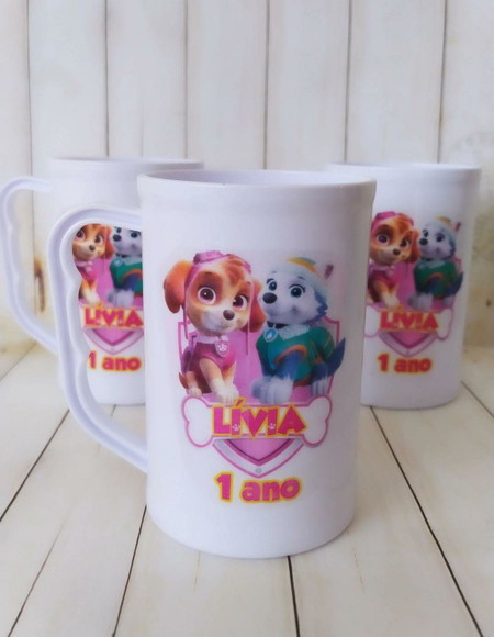 Caneca Acrilica Skye e Everest Patrulha Canina