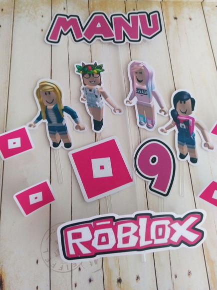 Topper para Bolo Roblox - Imagem 2