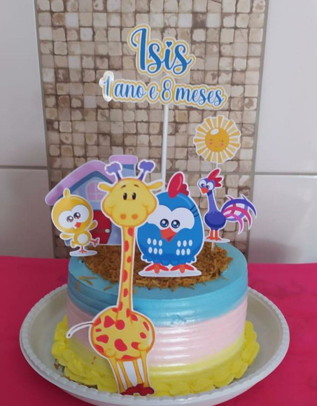Topper para Bolo Galinha Pintadinha Cut - Imagem 2