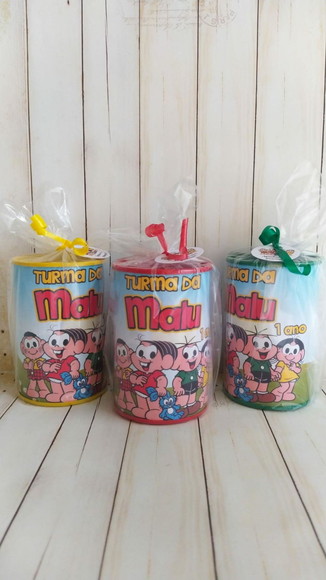 Cofrinho Turma da Mônica Personalizado Embalado
