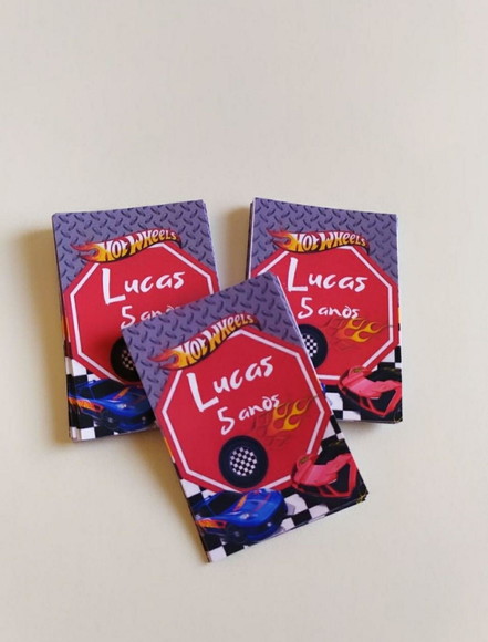 Adesivos Tubetes Hot Wheels Personalizados