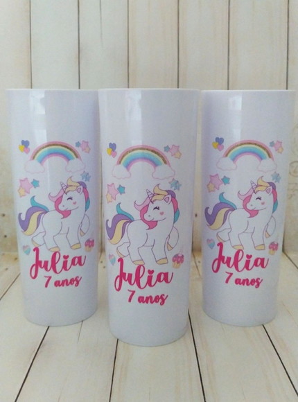 Copo Long Drink Únicornio Personalizado