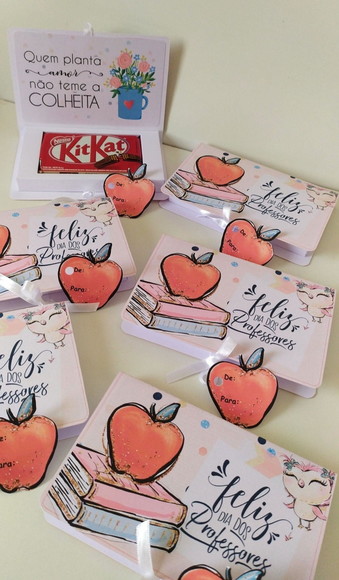 Caixa Kit Kat Rosa Personalizado Dia dos Professores - Imagem 2