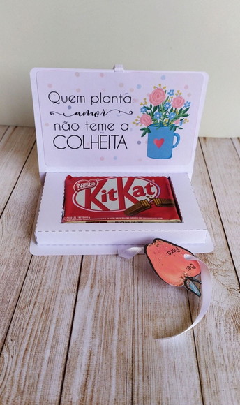 Caixa Kit Kat Rosa Personalizado Dia dos Professores - Imagem 4