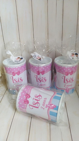 Cofrinho Bailarina Personalizado Embalados
