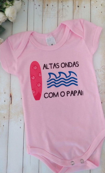 Body Personalizado Surfista Altas Ondas com o Papai - Imagem 2