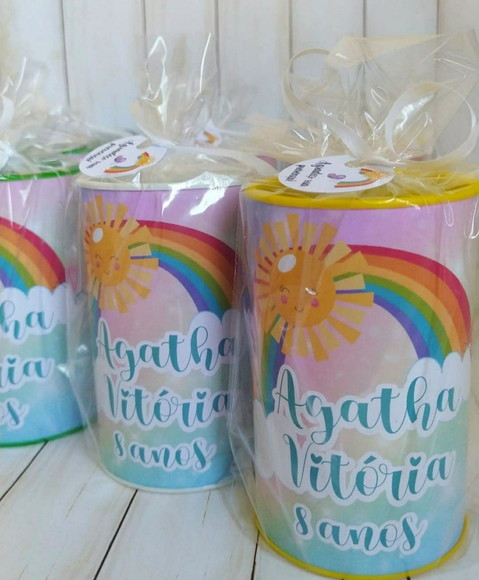 Cofrinho Raio de Sol Personalizado Embalados