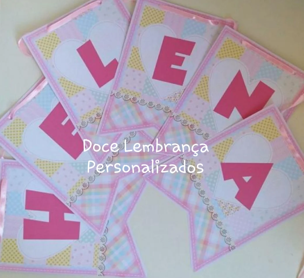 Bandeirola festa junina personalizada aniversario, mesversário, evento corporativo