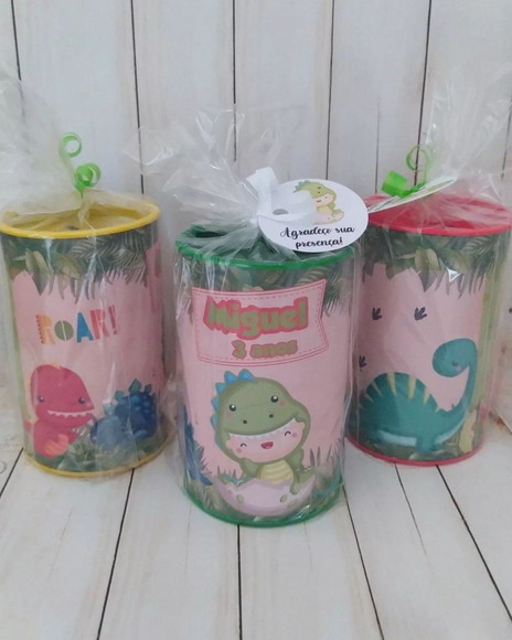Cofrinho Dinossauro/ Dino Baby Personalizado Embalado