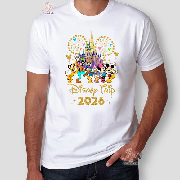 Camiseta Viagem em Família | 08 Unidades | 100% Algodão