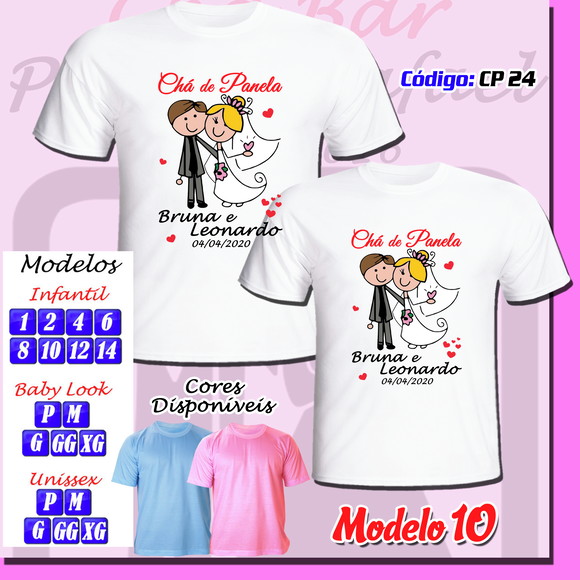 Camiseta Chá Bar Cha dos Noivos Chá de Panela - Imagem 4