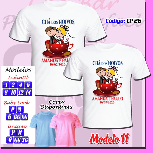 Camiseta Chá Bar Cha dos Noivos Chá de Panela - Imagem 5